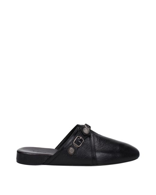 Balenciaga Slippers En Hoeven Gezellige Cagole Man Leer Zwart in het Black voor heren