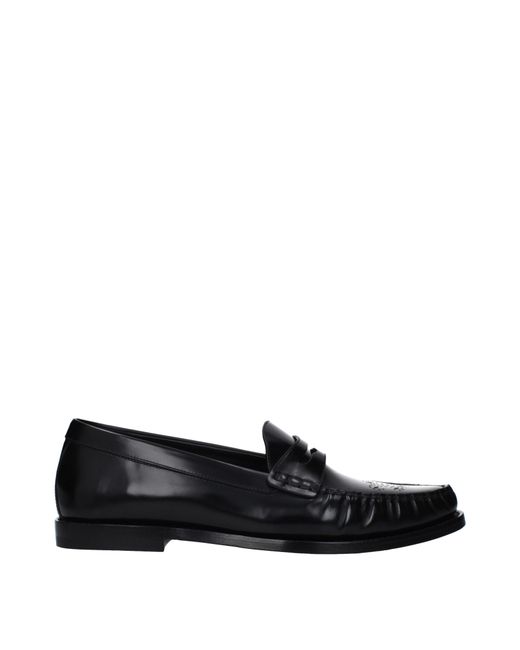 Céline Black Mocassini Uomo Pelle Nero