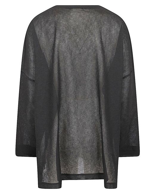 MIZUIRO Gray Crewneck Sweater