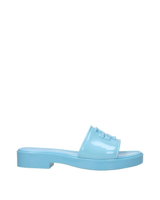 Tory Burch Blue E Pantoffeln und Hufe Frauen himmlischer Gummi