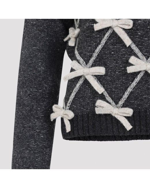 Moschino Black Bow Sweater