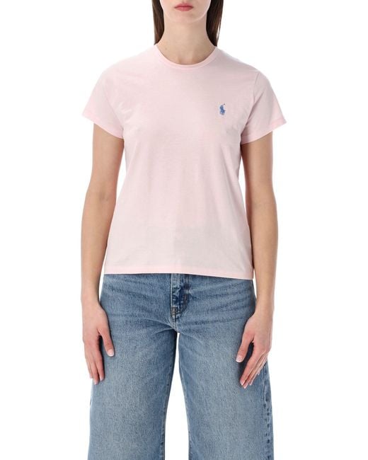 Polo Ralph Lauren Blue Classic Cotton Crewneck Tee