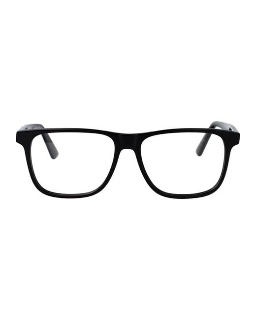 McQueen Black Alexander Mc Queen Optical Am0463 O 001 for men