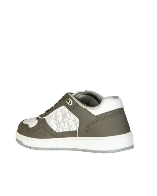 Dior Green Oblique Leather Sneakers