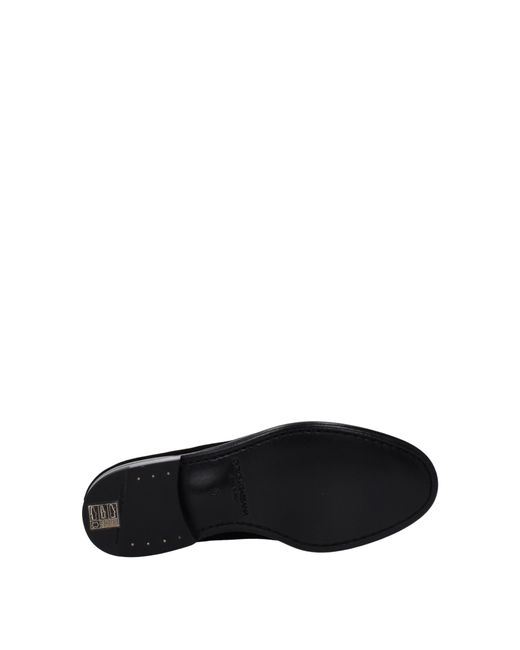 Dolce & Gabbana Black Dolce&Gabbana Velvet Loafers