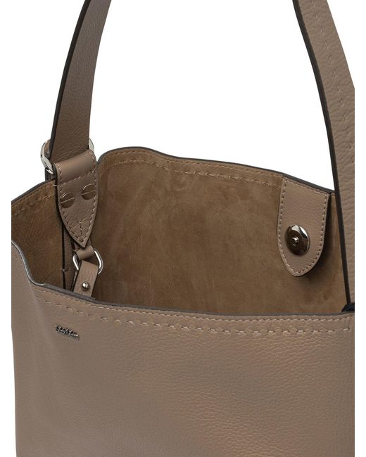 Max Mara White Archetipo Shoulder Bags