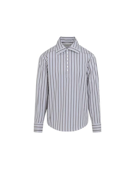Dries Van Noten Blue Cedon Cotton Shirt for men