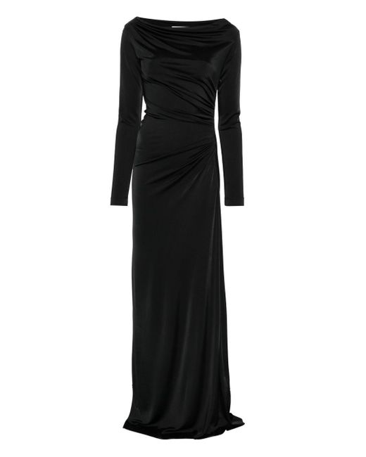Victoria Beckham Maxi-Jurk Met Col in het Black