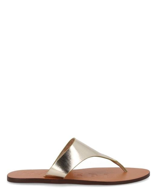 Manebí Brown Goat Leather Buff Leather Neolite Flats