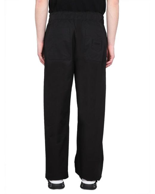 Versace Black Drawstring Pants for men