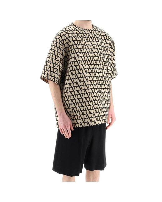 Valentino Black Iconographe Crewneck T-shirt for men