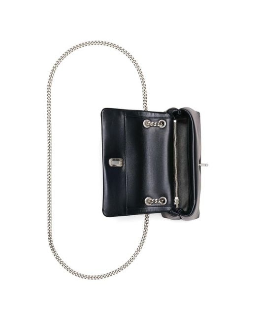 Marc Jacobs Black The Chain Leather Mini Bag