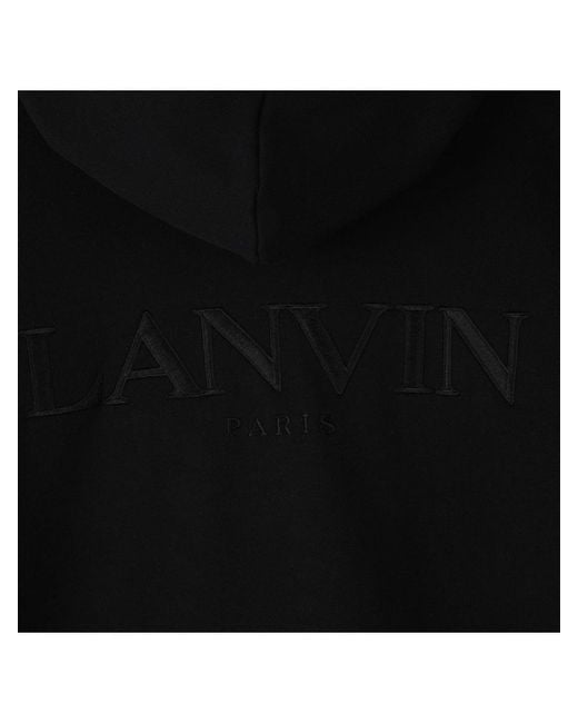 Lanvin Black Hooded Cardigan