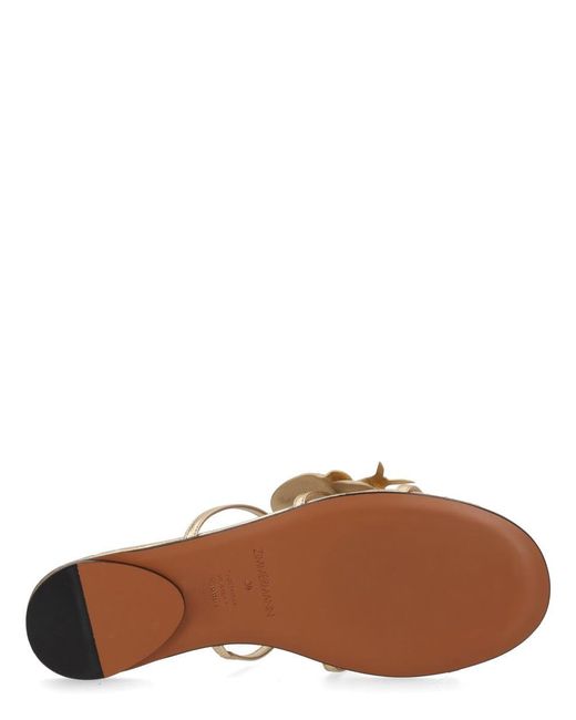 Zimmermann Natural Leather Flat