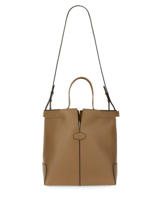 Tod's Natural Small Shopping Bag