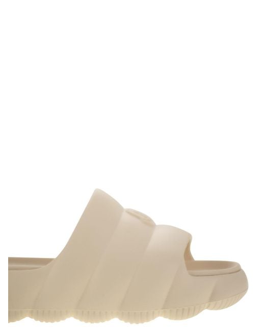 Moncler White Lilo Slipper