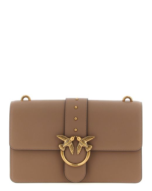 Pinko Brown 'Love One Classic' Crossbody Bag