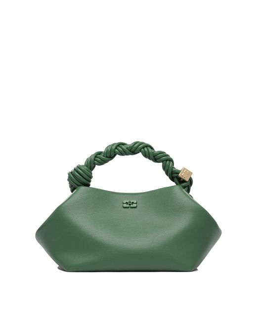Ganni Green Bou Bag Small Handbags