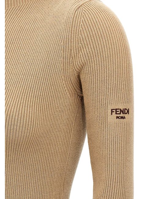 Fendi Jurk Met Capuchon in het Natural