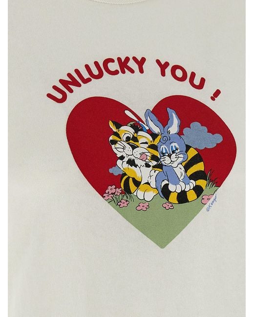 KENZO White Gots Cartoon Classic T-Shirt