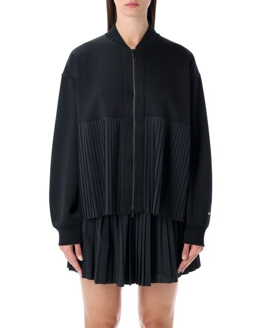 Nike Blue Pleated Zip Jacket