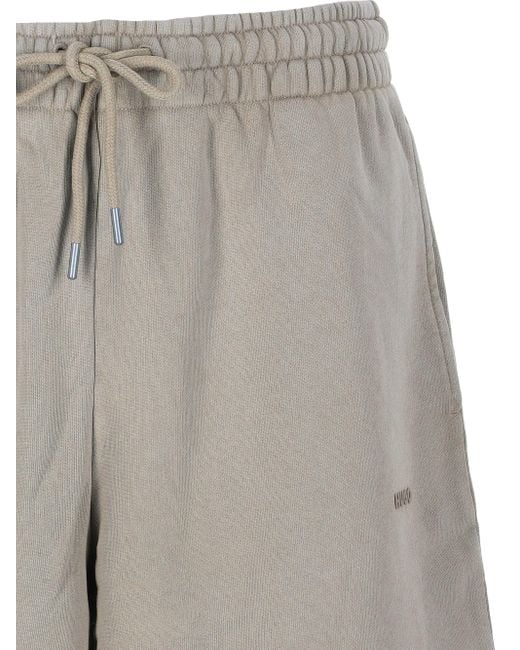 Boss Gray Cotton Shorts