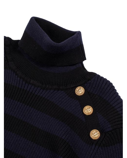Balmain Blue Strickpullover