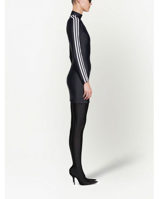 adidas x Balenciaga Blue Logo Sport Mini Kleid