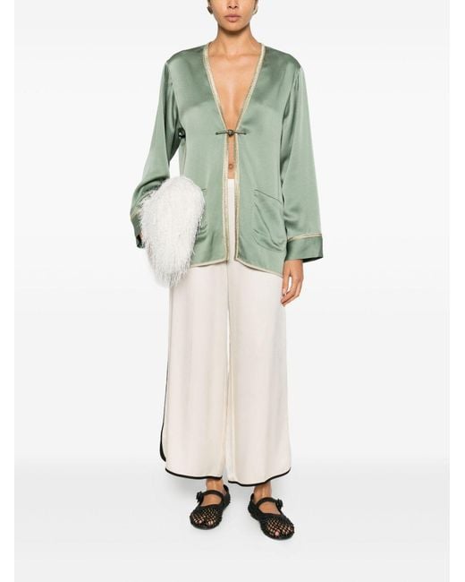 Forte_forte Green Kimono Jacket