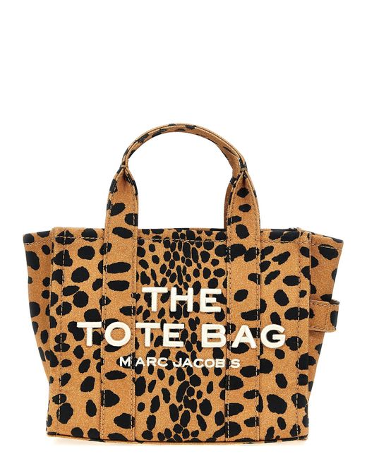 Marc Jacobs Metallic 'The Cheetah Canvas Small Tote' Handbag