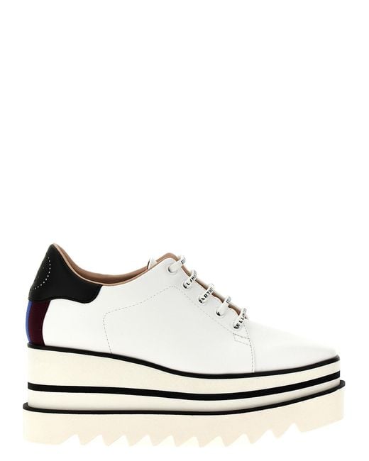 Stella McCartney White Sneak-Elyse' Wedge