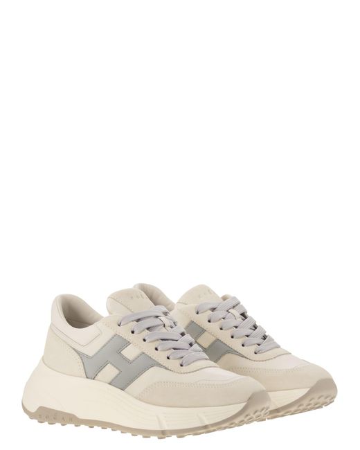 Hogan White Hi-Fi Trainers With Side H Sneaker