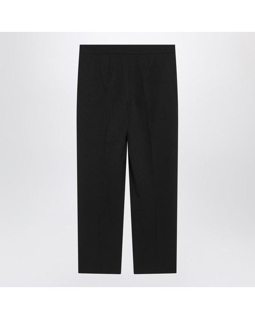 Max Mara Black Slim Gabardine Trousers