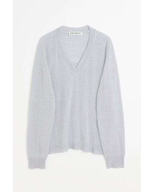 Nuestro legado Rue V Neck Our Legacy de color White