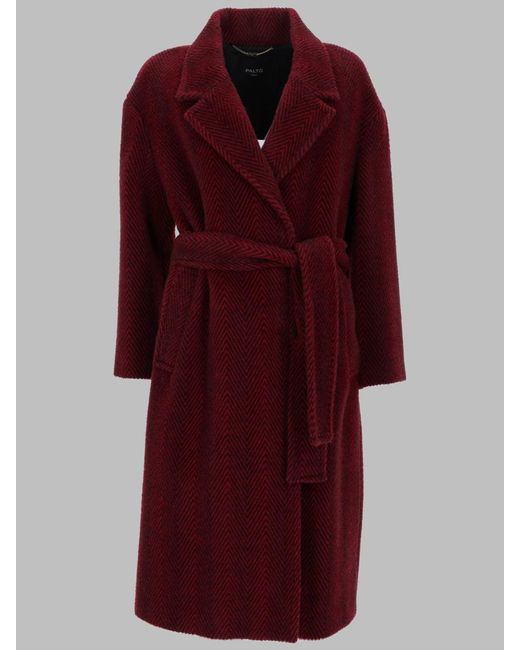 Paltò Red Chic Mini Trench Coat