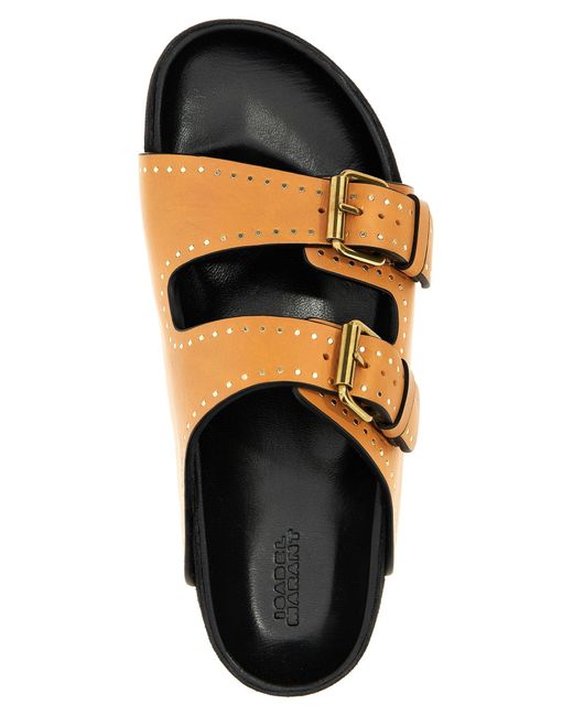 Isabel Marant Brown Sandalen "Lennyo"