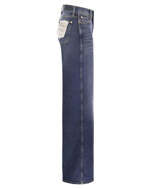 7 para todos los jeans de cintura vintage de la humanidad Lotta Luxe 7 For All Mankind de color Blue