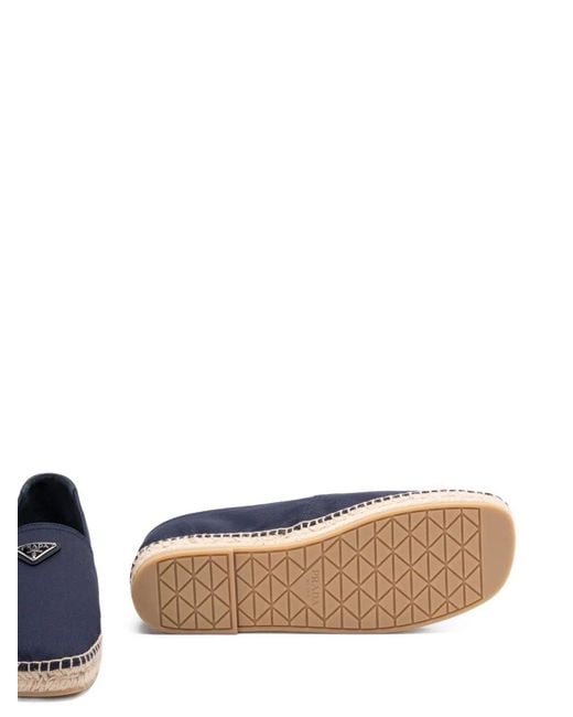 Prada Blue Pantofole Drill