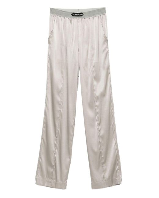 Tom Ford Broek Met Logopatch in het White