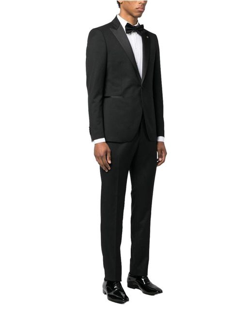 Tagliatore Black Single-Breasted Dinner Suit for men