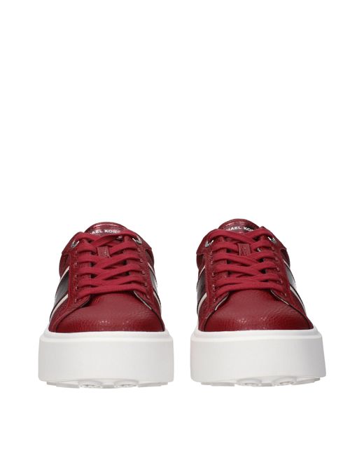 Michael Kors Red Sneakers Romey Fabric/Cherry