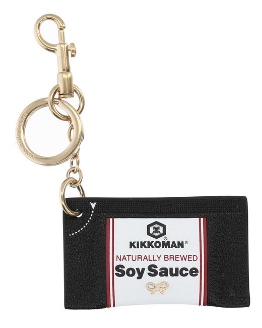 Anya Hindmarch White Keychain "Kikkoman Soy Sauce"