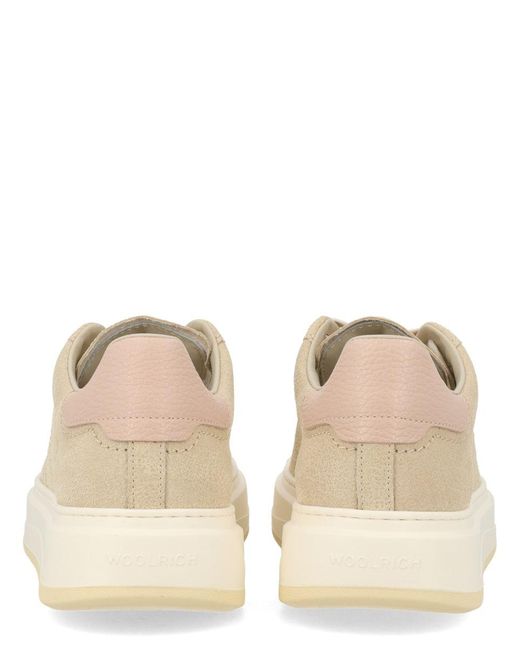 Woolrich Natural Solid Pelle Sneakers