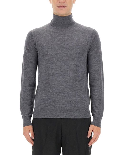 Ballantyne Gray Wool Turtleneck for men