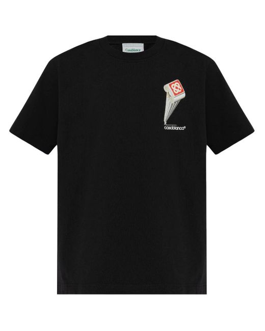 Casablanca Leaning Säulen T -Shirt in Black für Herren