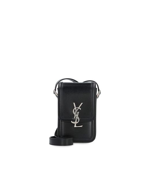 Saint Laurent Solferino -telefooncase in het Black voor heren