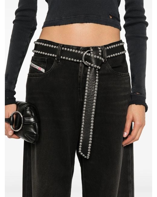 DIESEL 1996 D-Sire Jeans Met Wijde Pijpen in het Black