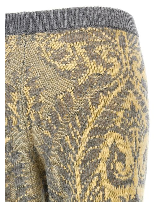 Etro Paisley Gebreide Broek in het Natural