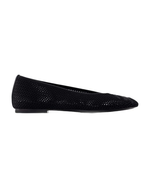Burberry Black Ballerinas Mit Mesh-Details