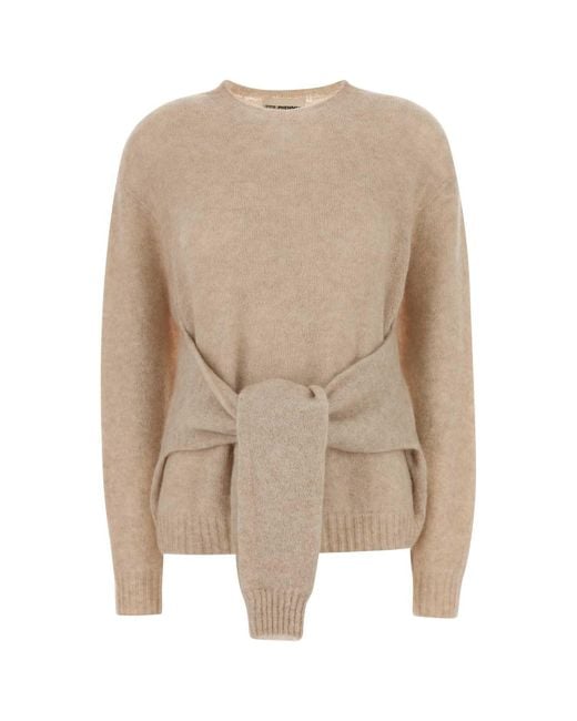 Des Phemmes Natural Stretch Nylon Blend Sweater